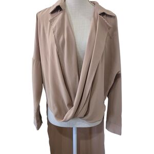 Nwot Entry Tan Blouse